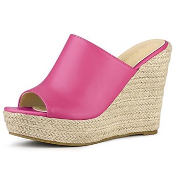 Women's Slip on Platform Sandals Espadrilles Wedges Slides Mules