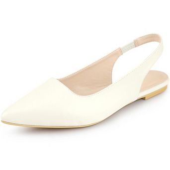 Women's Pointed Toe Pumps Slingback Flat Pumps