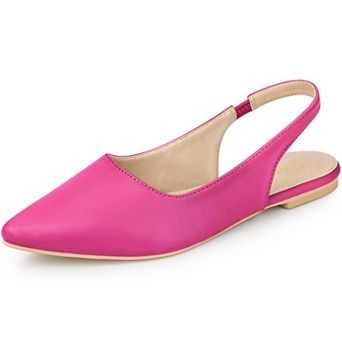 Women's Pointed Toe Pumps Slingback Flat Pumps
