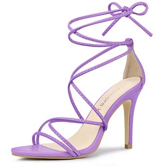 Women's Lace Up Heels Strappy Stiletto Heel Sandals