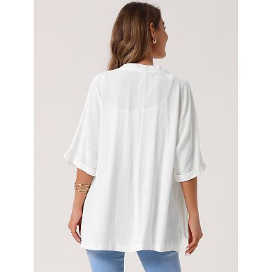 Women's Summer Linen Cardigan Short Sleeve Open Front Loose Cover Ups Lightweight Casual Outfits