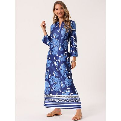 dresses to attend a beach wedding Sheer Linen Button-Down Side Slits Beach Cover-Up Shirt Dress main image 0