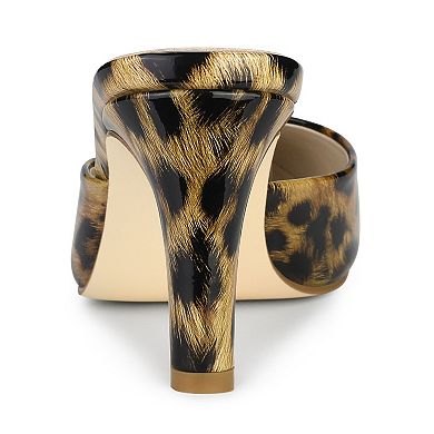 Women's Pointed Toe Stiletto Heels Slide Mules