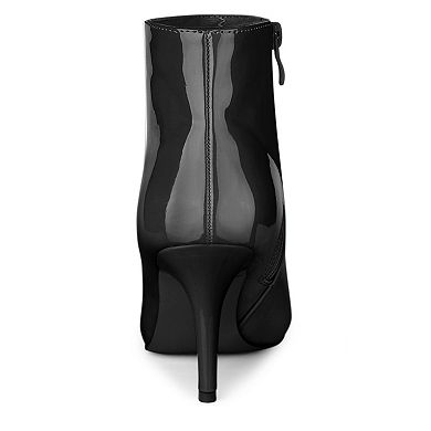 Women's Pointed Toe Stiletto Heel Ankle Heeled Boots