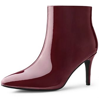 Women's Pointed Toe Stiletto Heel Ankle Heeled Boots