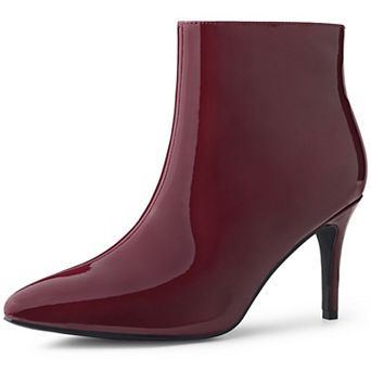 Women's Pointed Toe Stiletto Heel Ankle Heeled Boots
