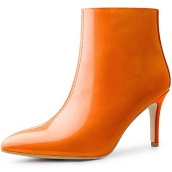 Women's Pointed Toe Stiletto Heel Ankle Heeled Boots
