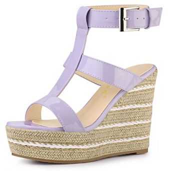 Women's Strappy Espadrille Wedges Platform Sandals