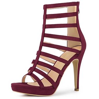 Women's Stiletto Platform Heels Strappy Gladiator Heel Sandals