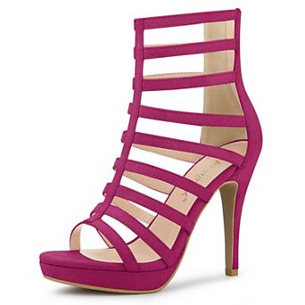Women's Stiletto Platform Heels Strappy Gladiator Heel Sandals