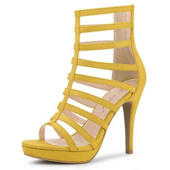 Women's Stiletto Platform Heels Strappy Gladiator Heel Sandals