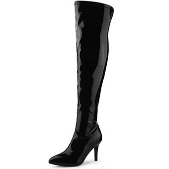 Women's Pointed Toe Stiletto Heels Over The Knee High Boots