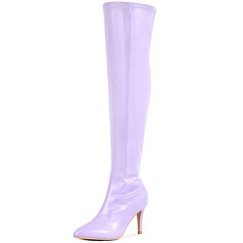 Women's Pointed Toe Stiletto Heels Over The Knee High Boots