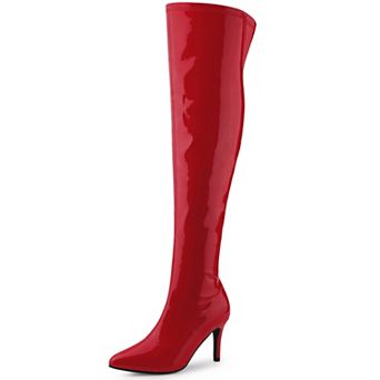 Women's Pointed Toe Stiletto Heels Over The Knee High Boots