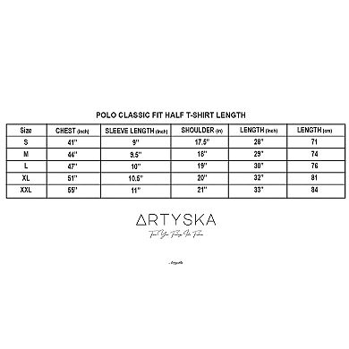 Men's Contrast Short Sleeve Regular Fit Polo Shirt