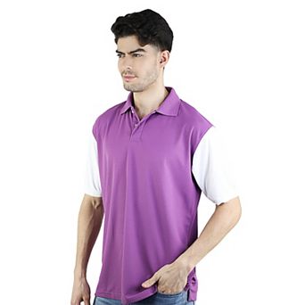 Men's Contrast Short Sleeve Regular Fit Polo Shirt