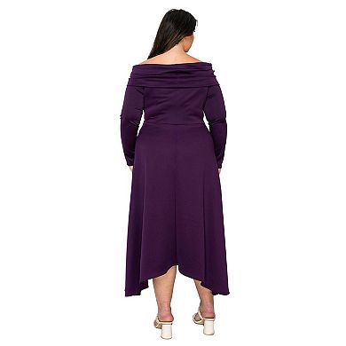 Plus Size Lyra Off Shoulder Maxi Dress