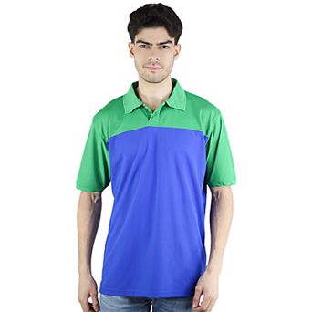 Men's Short Sleeve Regular Fit Colorblock Polo Shirt