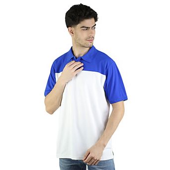 Men's Short Sleeve Regular Fit Colorblock Polo Shirt