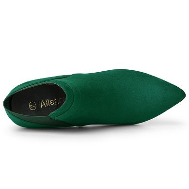 Women's Pointed Toe Stiletto Heel Chelsea Ankle Booties