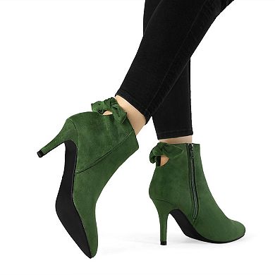 Women's Pointed Toe Stiletto Heel Ankle Boots