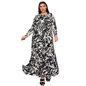 Plus Size Zimmern Tiered Maxi Dress