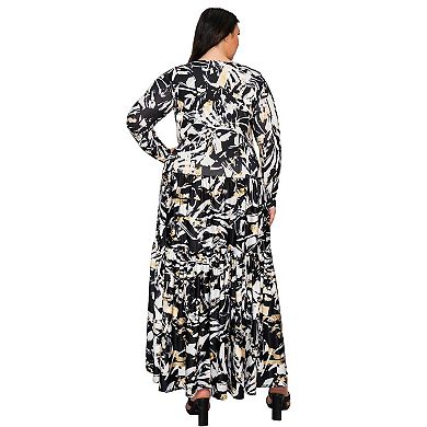 Plus Size Zimmern Tiered Maxi Dress