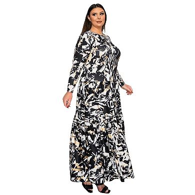 Plus Size Zimmern Tiered Maxi Dress
