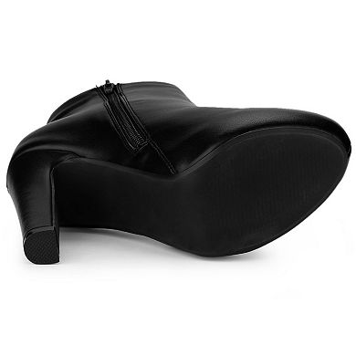 Women's Platform Chunky Heel Ankle Boots