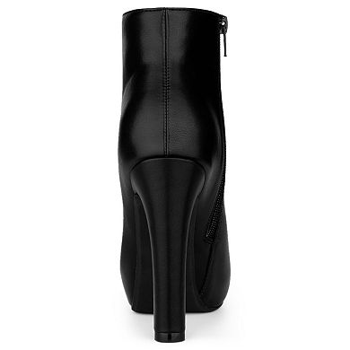 Women's Platform Chunky Heel Ankle Boots