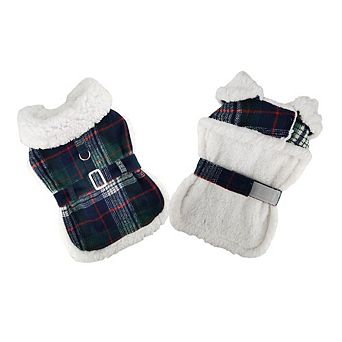 Doggie Design Fleece - Lined Dog Harness Coat