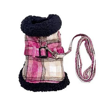 Doggie Design Fleece - Lined Dog Harness Coat