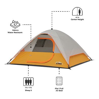 CORE® 3-Person Dome Tent