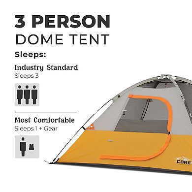CORE® 3-Person Dome Tent