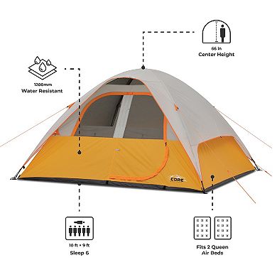 CORE® 6-Person Dome Tent