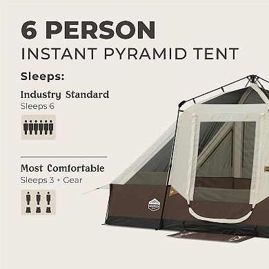 CORE® 6-Person Instant Pyramid Cabin Tent
