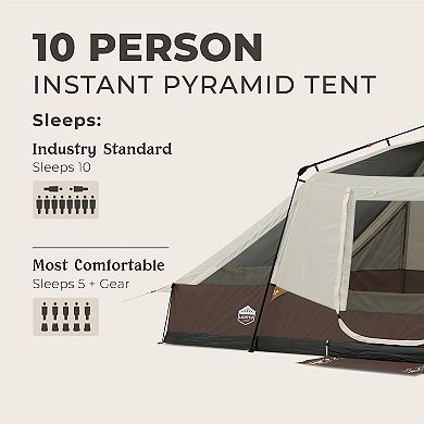 CORE® 10-Person Instant Pyramid Cabin Tent