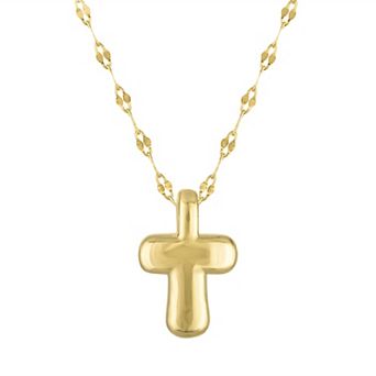 Junior Jewels 14k Gold Over Silver Bubble Initial Pendant Necklace