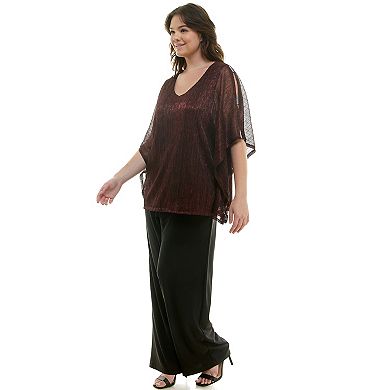 Plus Size Luxology 2-pc. Pancho & Pants Set
