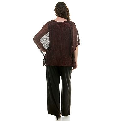 Plus Size Luxology 2-pc. Pancho & Pants Set