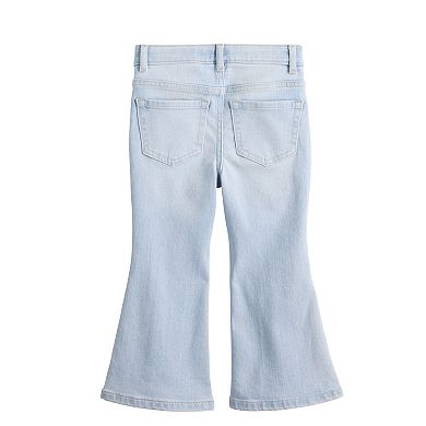 Girls 4-12 Jumping Beans® High Rise Embellished Flare Jeans
