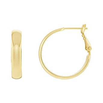 PRIMROSE Polished Dome Hoop Earrings