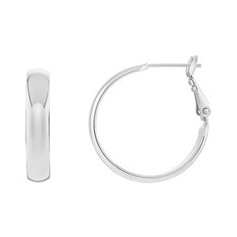 PRIMROSE Polished Dome Hoop Earrings