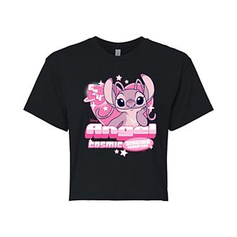 Disney's Lilo & Stitch Juniors' Angel Y2K Cropped Tee