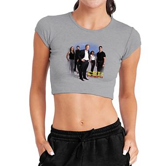Juniors' CSI Miami Cast Crop Graphic Tee