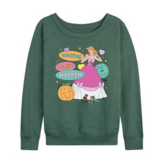 Disney's Cinderella Women's Making Magic Happen French Terry Long Sleeve Tee