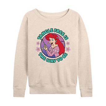 Disney's The Little Mermaid Ariel Women's Tangle Free French Terry Long Sleeve Tee