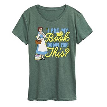 Disney's Beauty and the Beast Women's Belle Put My Book Down Graphic Tee