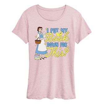 Disney's Beauty and the Beast Women's Belle Put My Book Down Graphic Tee