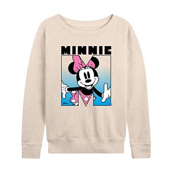 Disney's Minnie Mouse Women's French Terry Long Sleeve Tee